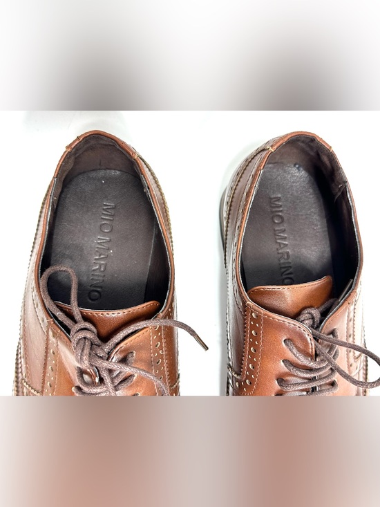 Mio Marino Brown Wingtips Oxford Dress Shoe 12 main image 8